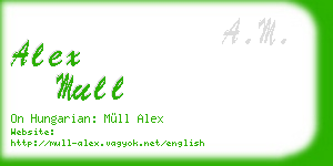 alex mull business card